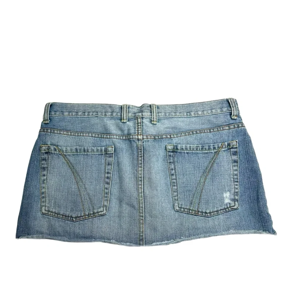 Vintage Y2k mossimo Denim Mini Skirt - Picture 2 of 3